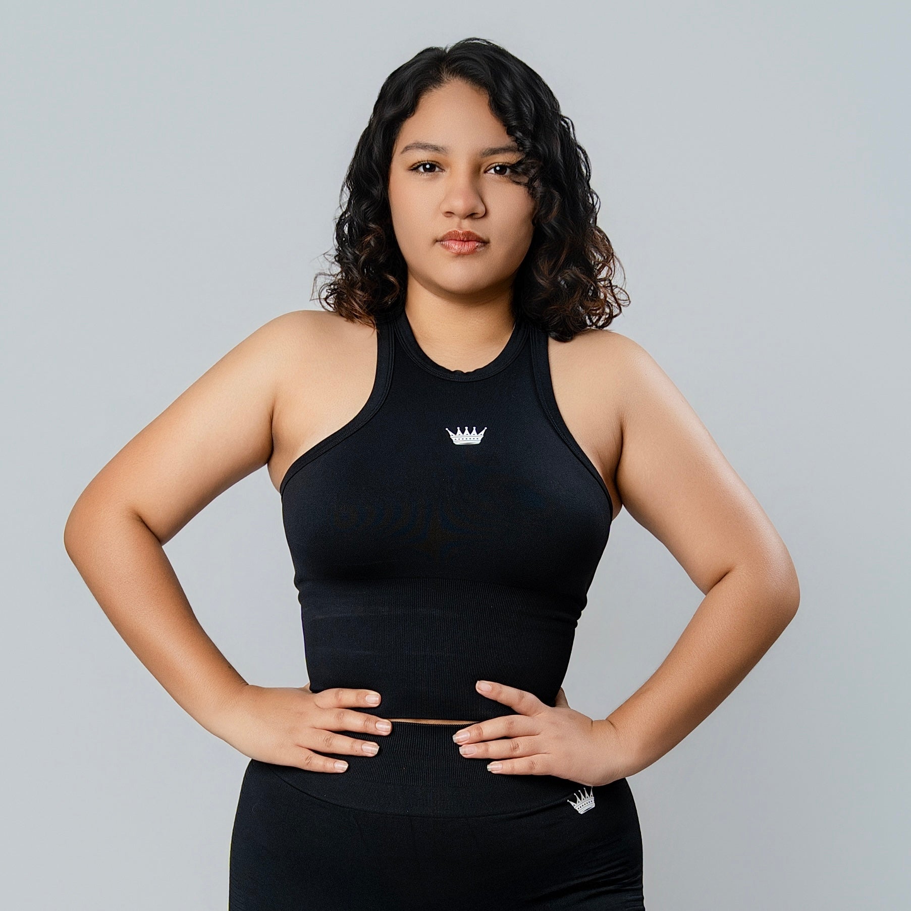 Black Women's Seamless Sculpt Athletic Tank