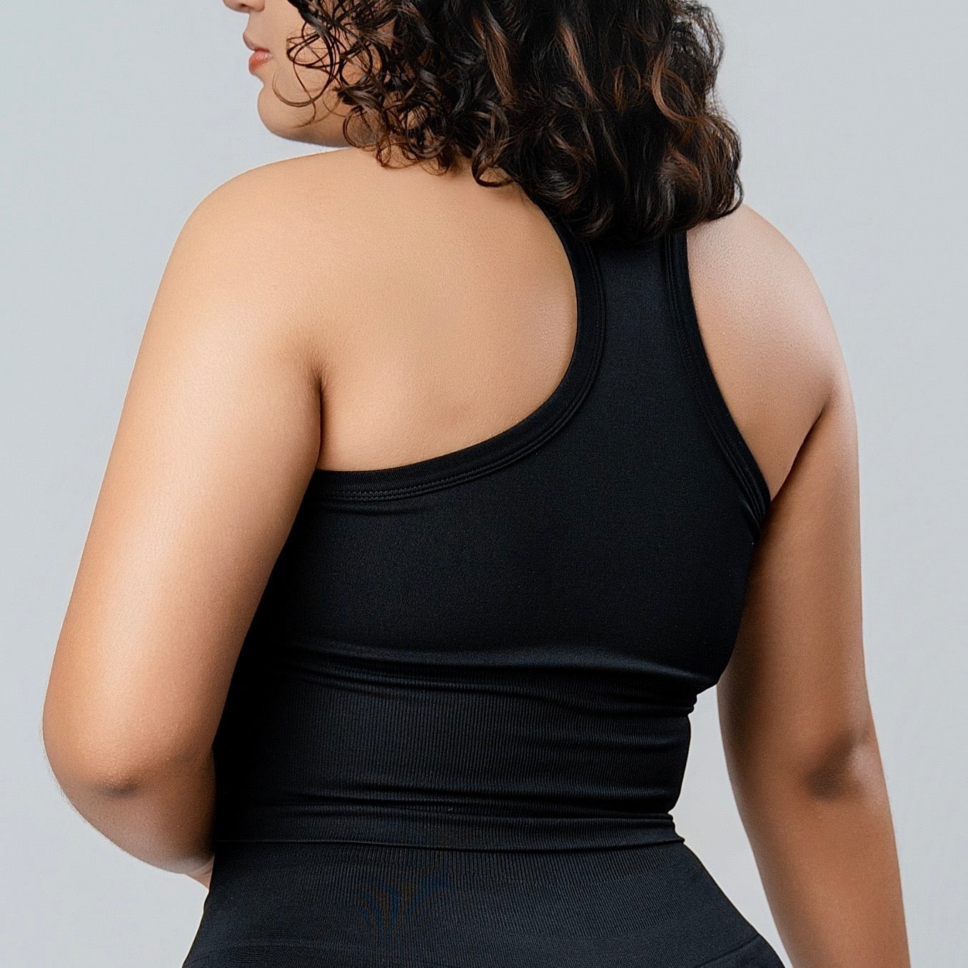 Black Women's Seamless Sculpt Athletic Tank